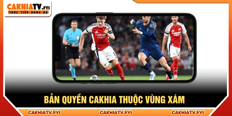 Trang phát sóng Cakhia TV thuộc vùng xám bản quyền bóng đá