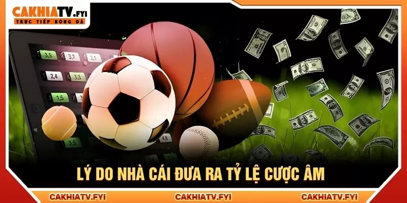 Lý do nhà cái đưa ra tỷ lệ cược âm
