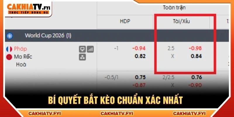 Bí quyết bắt kèo chuẩn xác nhất Bí quyết bắt kèo chuẩn xác nhất