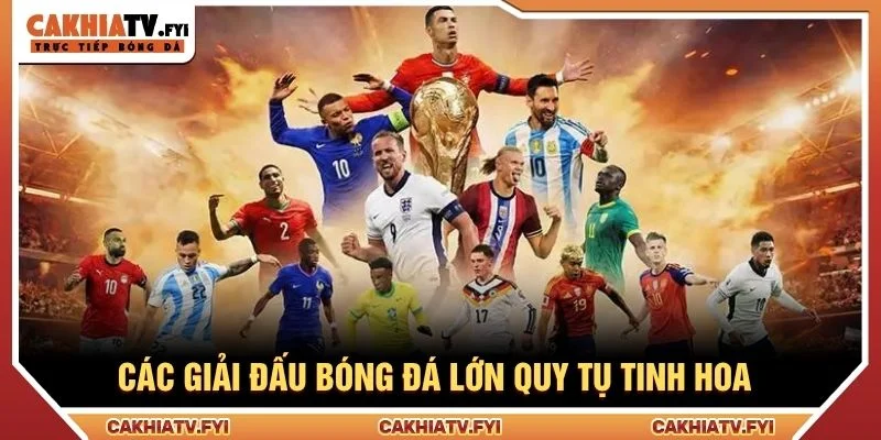 Các giải đấu bóng đá lớn quy tụ tinh hoa