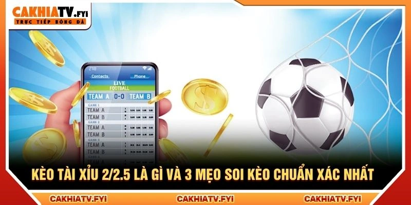 Kèo Tài Xỉu 2/2.5 Là Gì Và 3 Mẹo Soi Kèo Chuẩn Xác Nhất